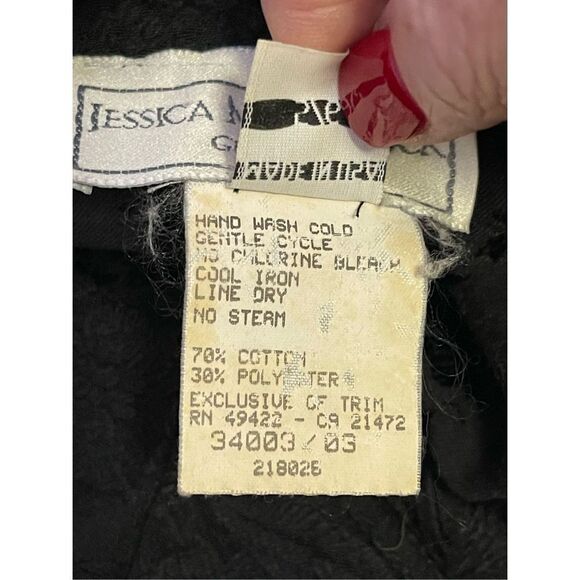 Vintage 1980's Gunne Sax Women's Lace Bodycon Mini Dress Black Size 5/6 - Picture 5 of 5